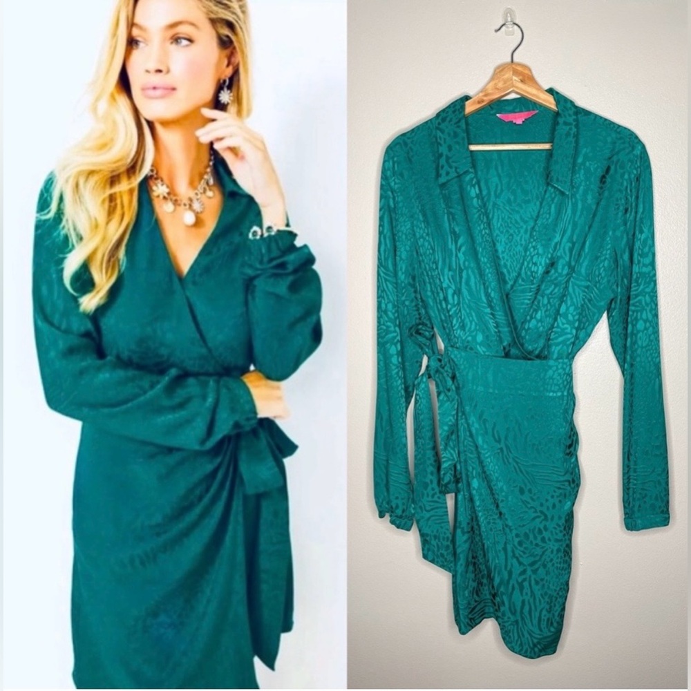 Lilly Pulitzer NICOLINA LONG SLEEVE WRAP DRESS
NWT